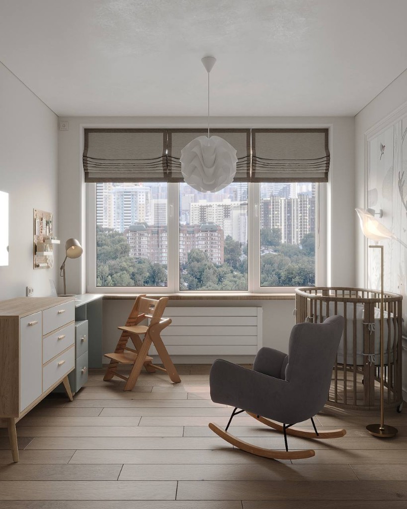 Ванная комната с серой плиткой и подсветкой