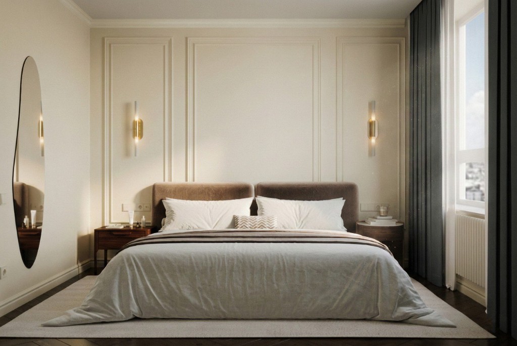 Детская с муралом и кроватью